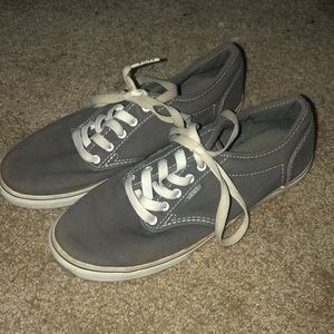 Grey tie Vans